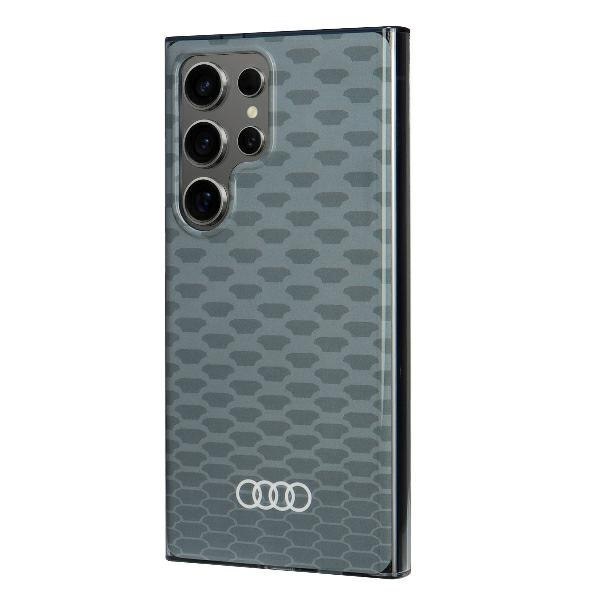 Audi IML Pattern MagSafe Case S24 Ultra S928 szary/grey hardcase